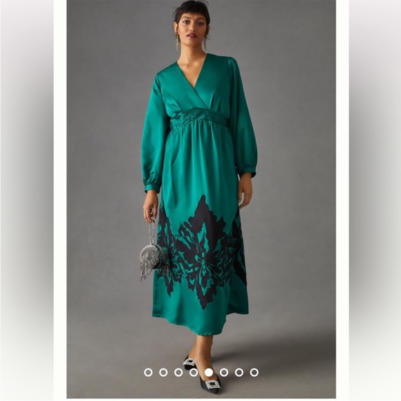 Anthropologie NWT Nikasha
(NWT
Embroidered Satin Dress Size M. - Picture 2 of 9